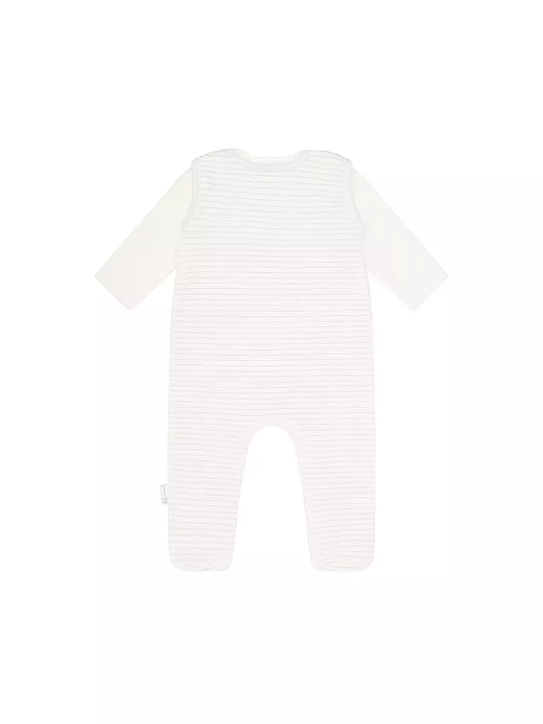 STEIFF Baby Strampler Set 2 teilig hellgrau