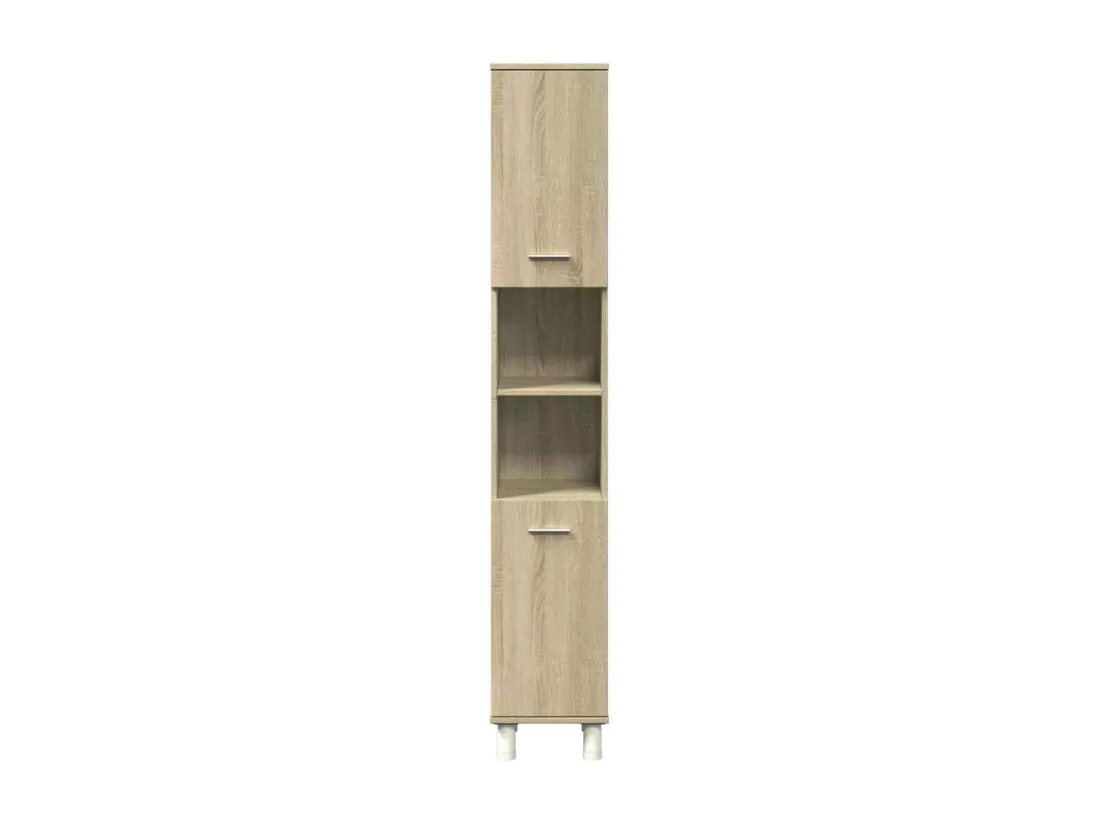 Armoire de salle de bain chêne sonoma 30,5x30x179 cm