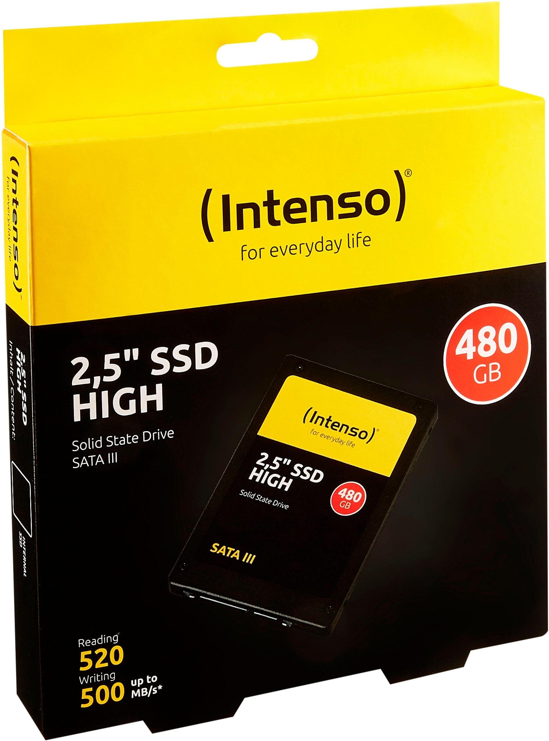 Intenso interne SSD »HIGH« 2,5 480 GB Anschluss SATA III