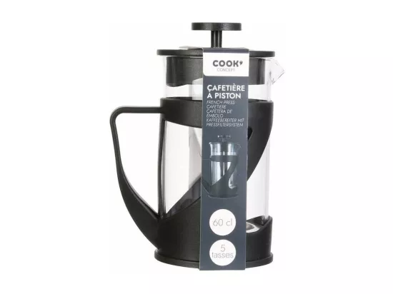 Cafetière à piston en verre et polypropylène Noo 60 cl - 5 tasses