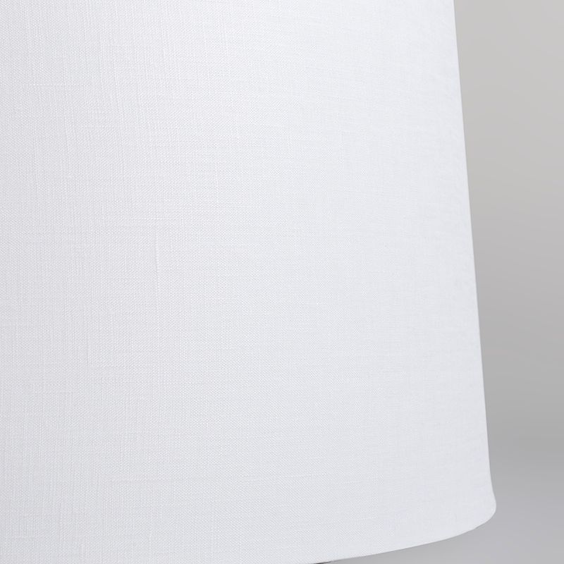 Moderne hanglamp zwart met witte kap 45 cm - Pendel