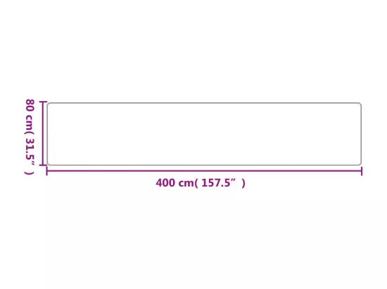 Prolenta Premium - Tapis de couloir aspect sisal anthracite 80x400 cm