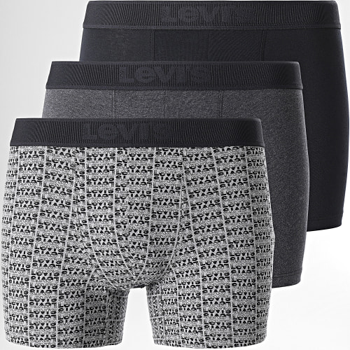 Lot De 3 Boxers 701224660 Noir Gris Chiné