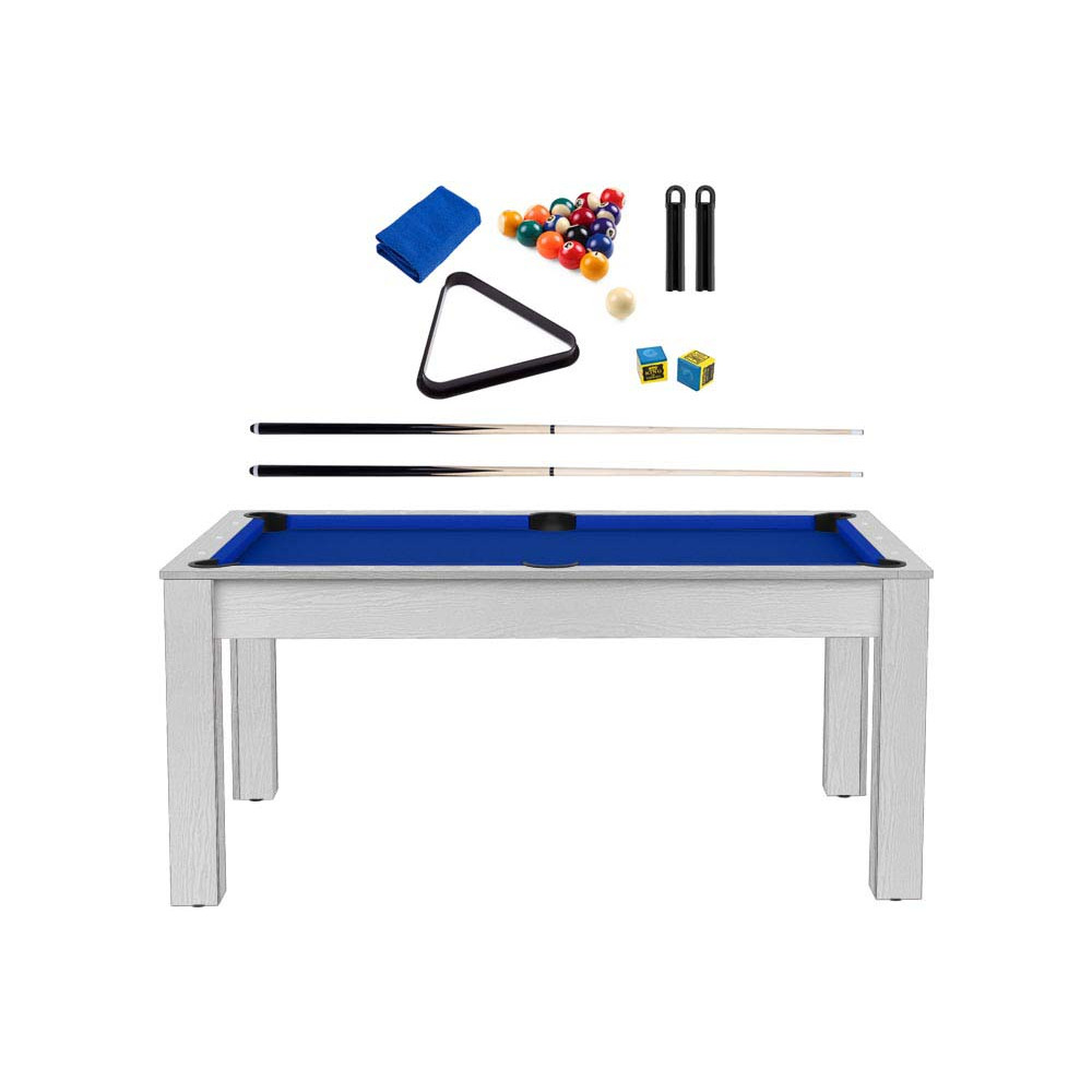 Billard convertible table 6 personnes texas + pack accessoires confort