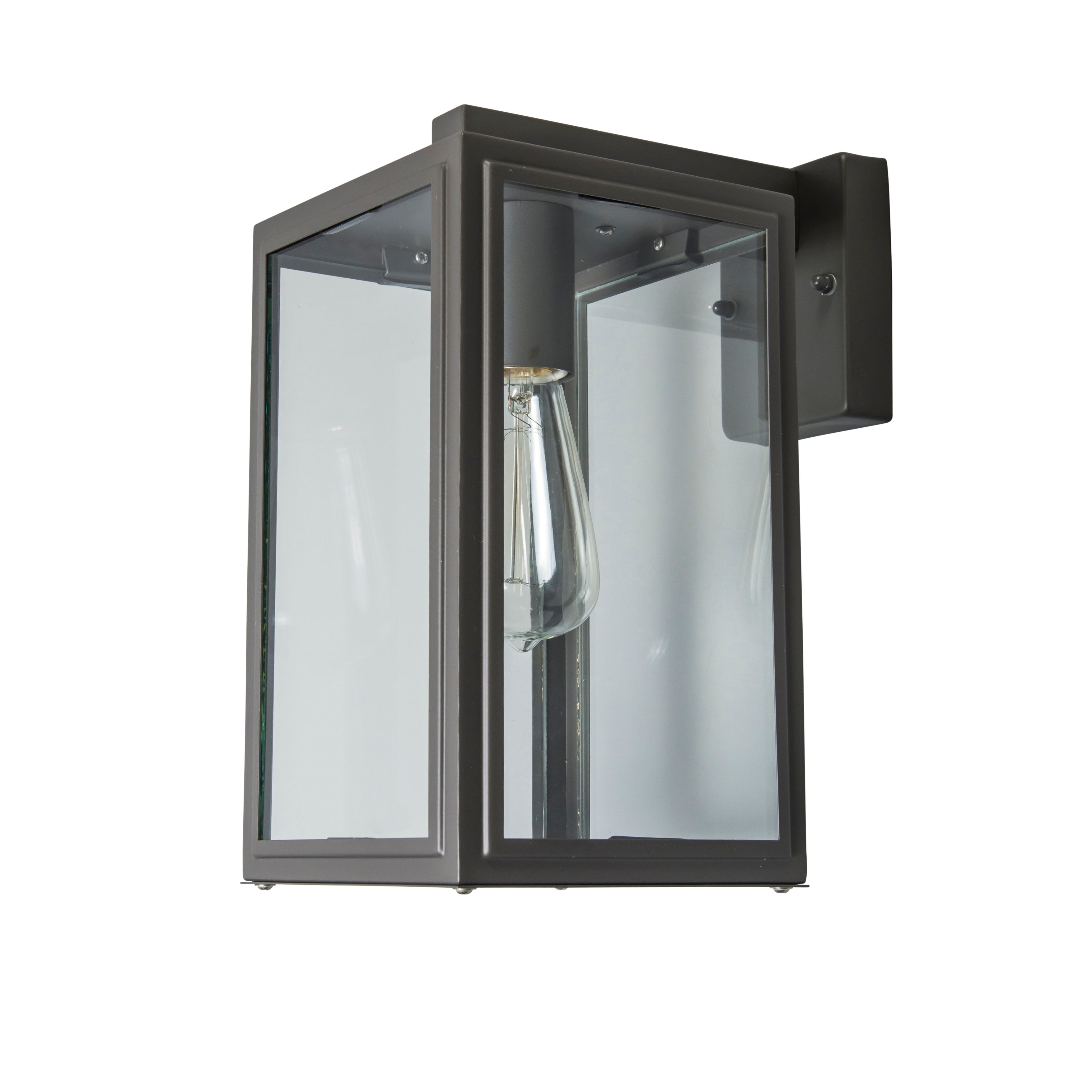 Industriële buiten wandlamp grijs IP44 - Sutton down