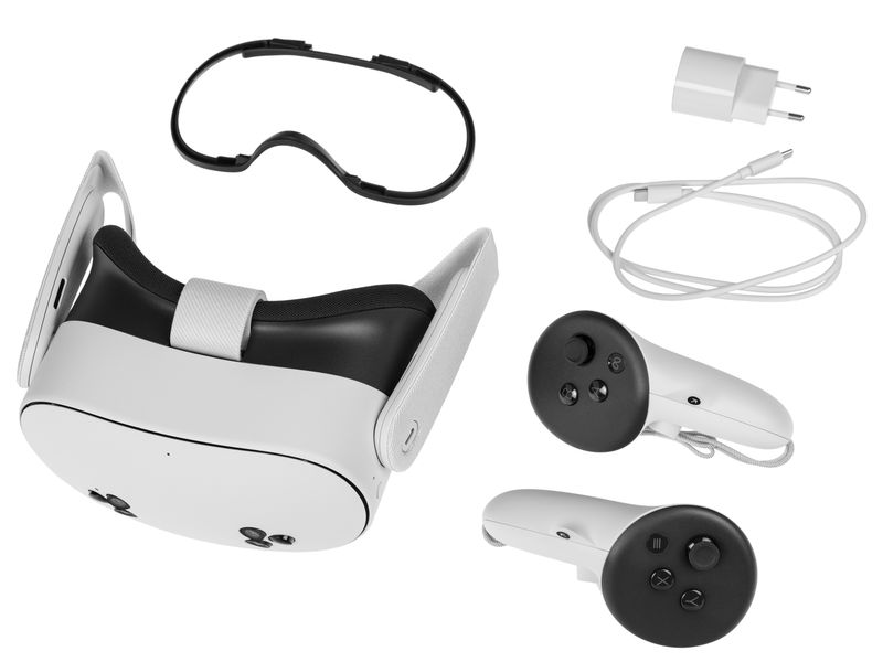 Meta VR-Headset Quest 3S 256 GB Mobiles VR-Headset inkl. zwei Touch-Controllern
