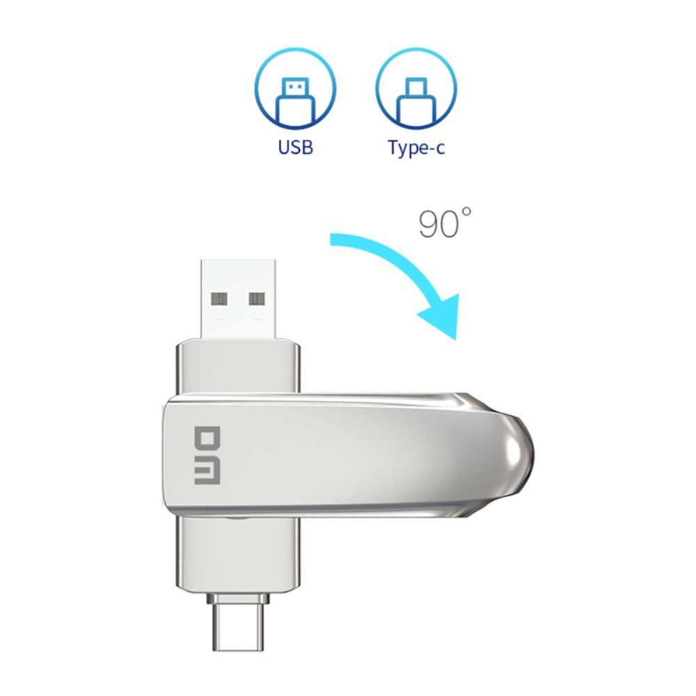 (128GB) USB C / USB 3.2 Speicher Stick Flash Drive High Speed (300MB/s) - Silber