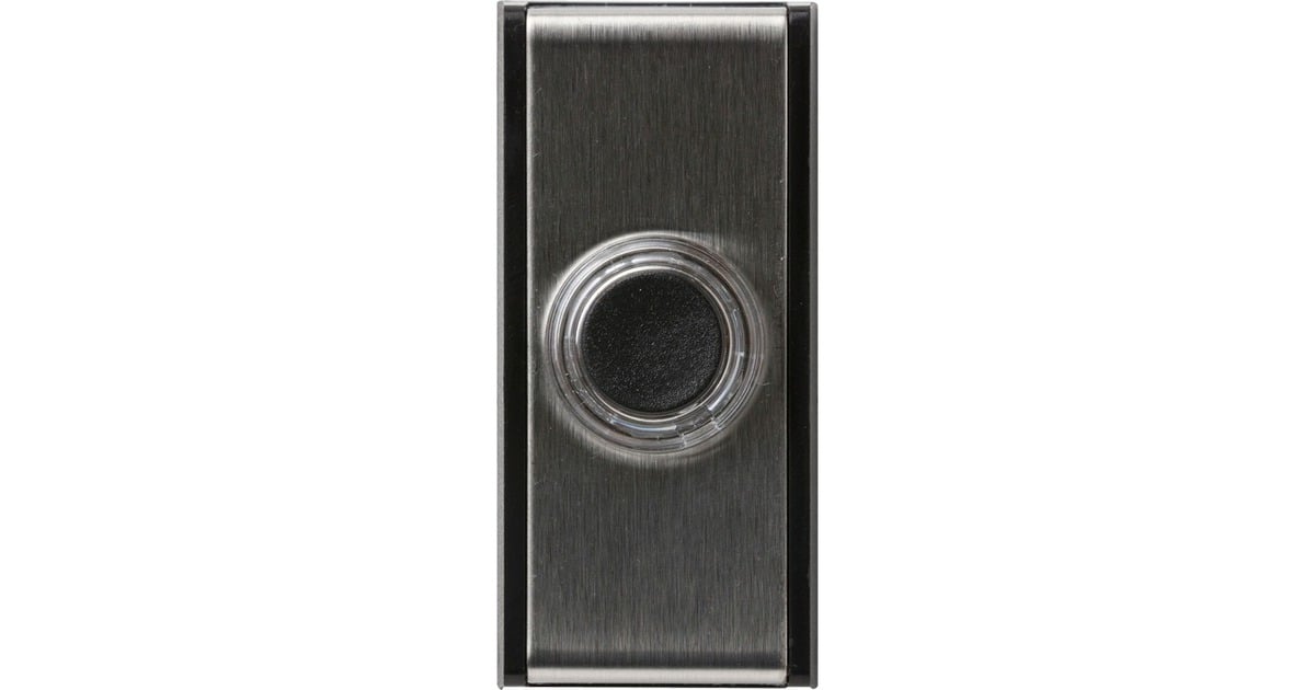 Honeywellbeldrukknop 'Gem' D611 deurbel  (Zwart/zilver)