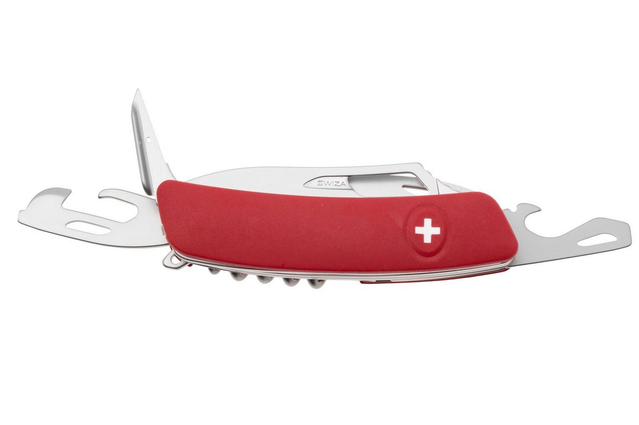 Swiza SH09 TR AM, KST.0136.1900, Red Helvetix, Zwitsers zakmes, partly serrated, 9 tools