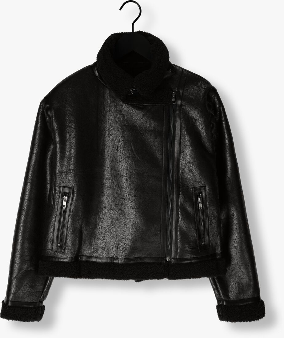 NEO NOIR zwarte neo noir teddy jas sadie teddy jacket