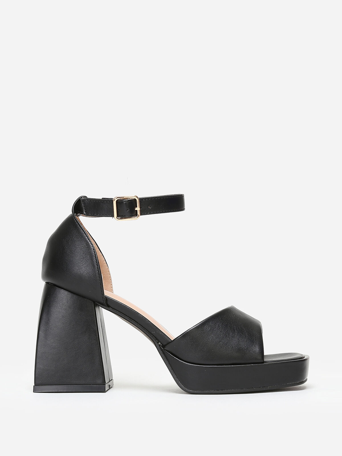 Sandales style babies à plateforme- Noir