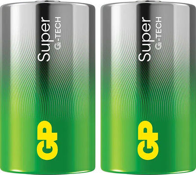 GP Super Alkaline G-TECH D/LR20 Batterier 2-Pack