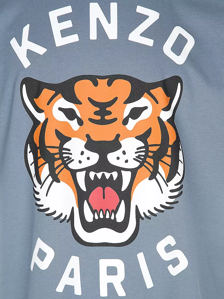 KENZO T-Shirt LUCKY TIGER hellblau