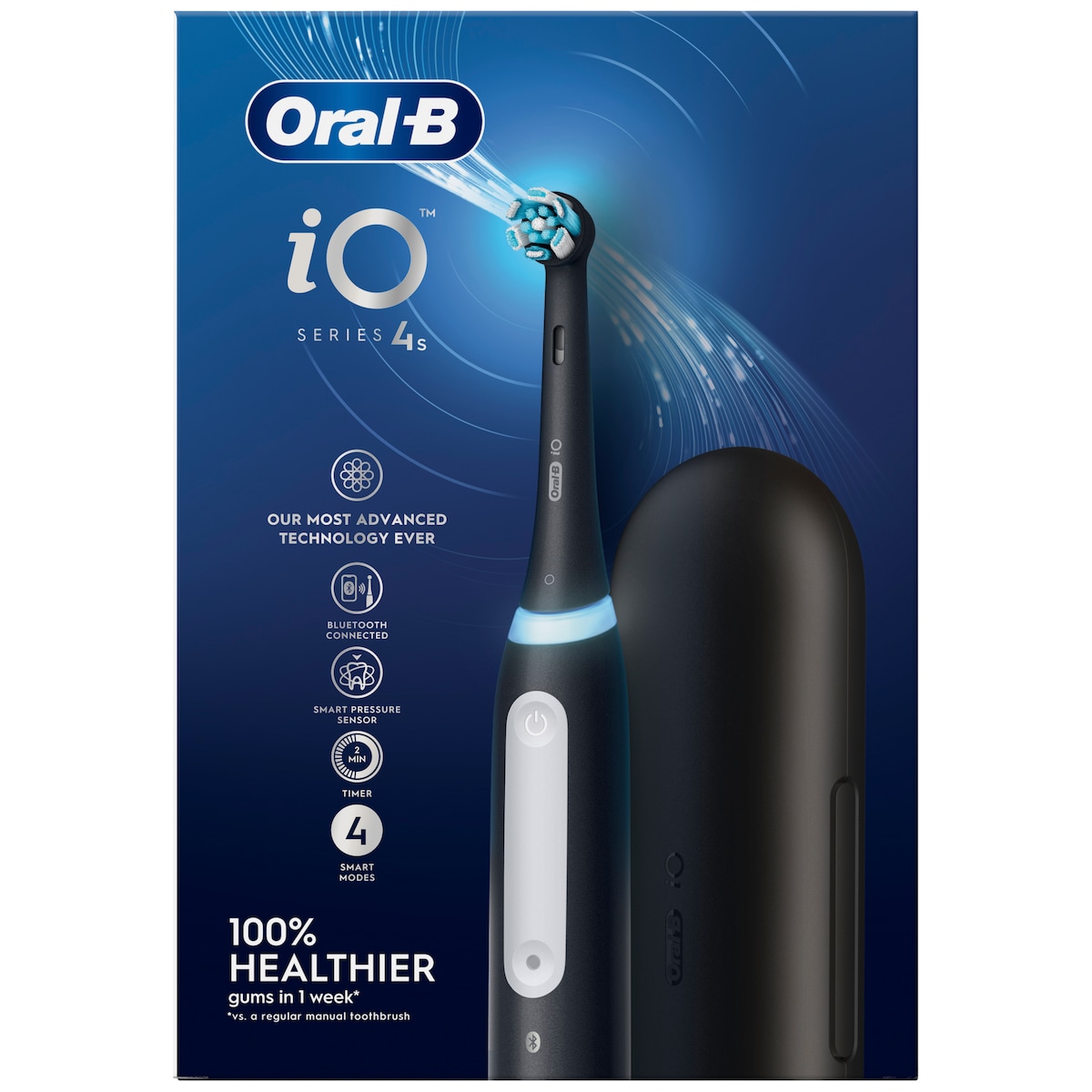 Oral-B iO 4s elektrisk tannbørste 414902 (matt sort)