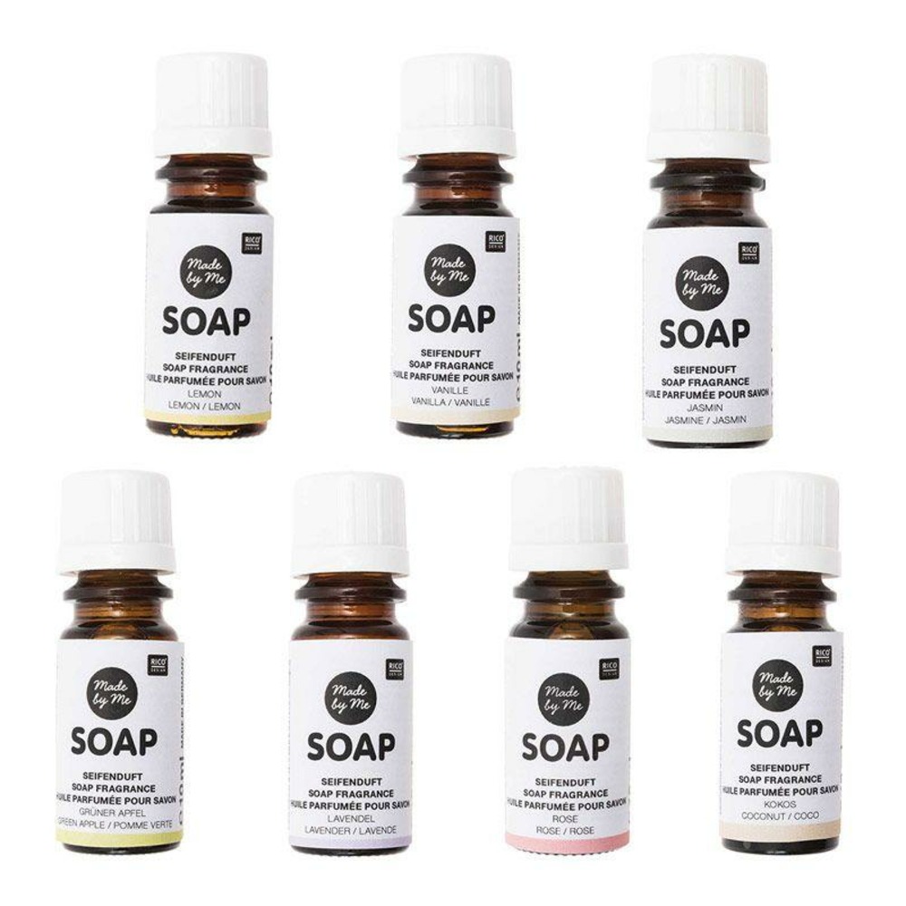 Assortiment 7 huiles parfumées pour savon x 10 ml