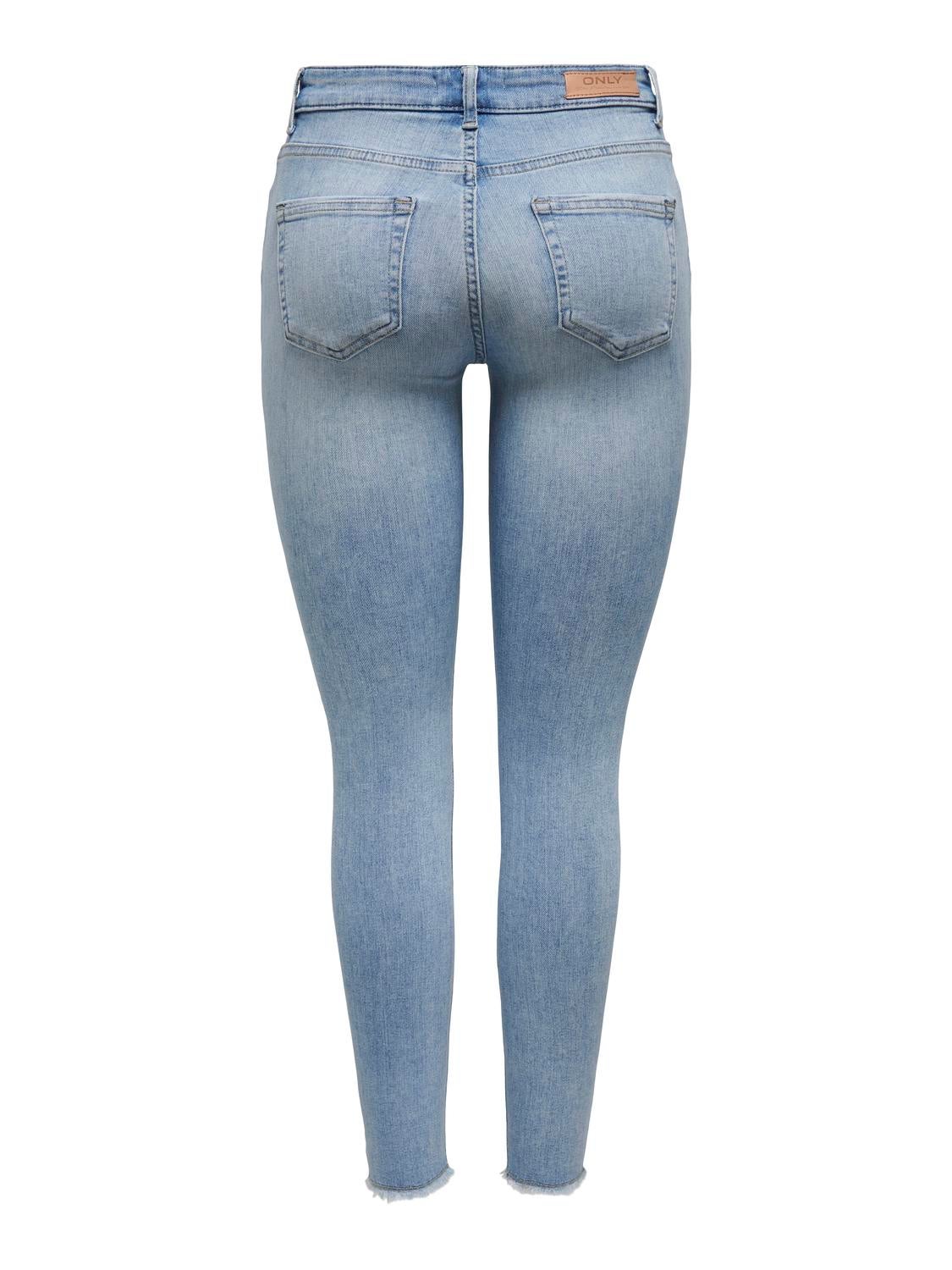 ONLBLUSH Mittlere Taille Skinny Fit Jeans Light Medium Blue Denim