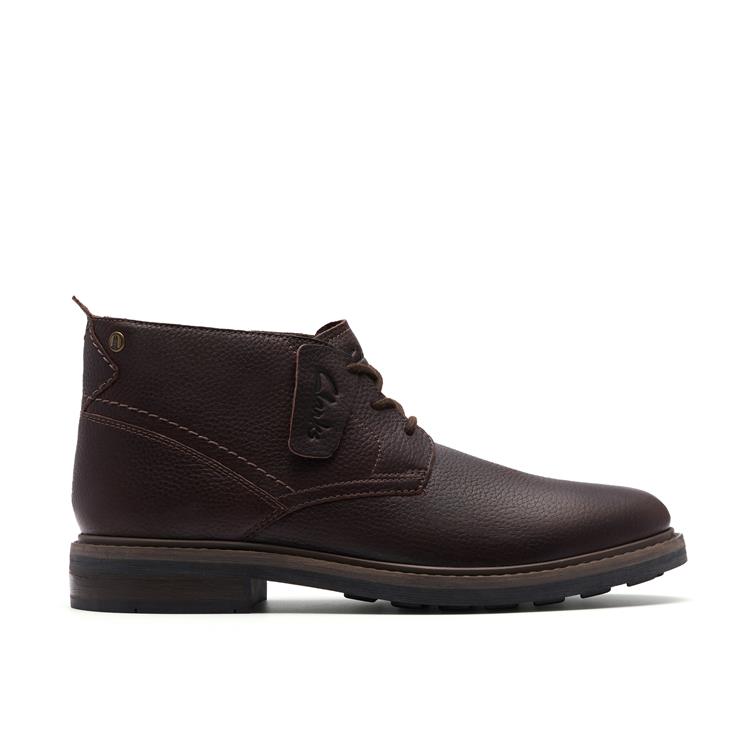 Clarks Newford Mid Wp brown wlined lea