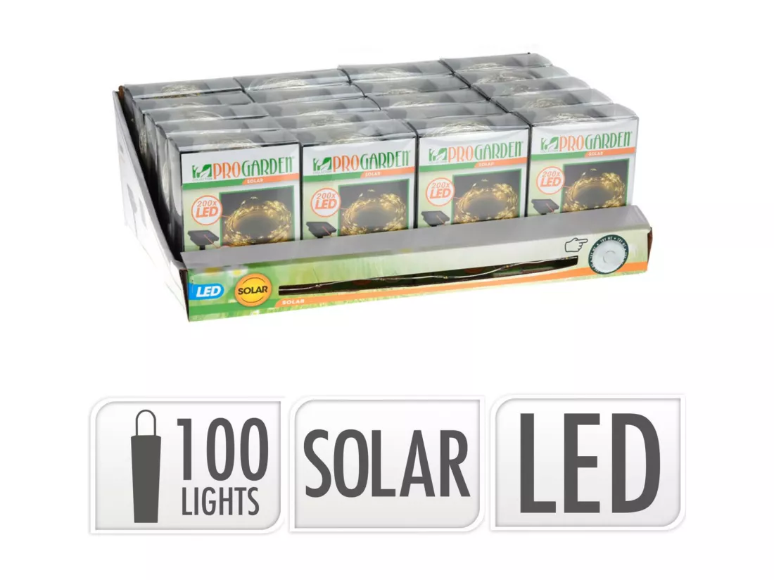 Guirlande LED Extérieure Solaire RGB Kentia 100LED 12m RGB
