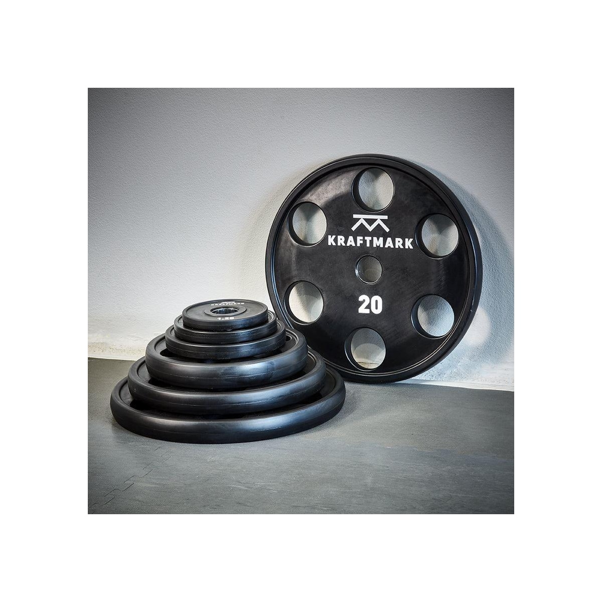 Kraftmark Vektskiver 50 mm - PU 20 kg