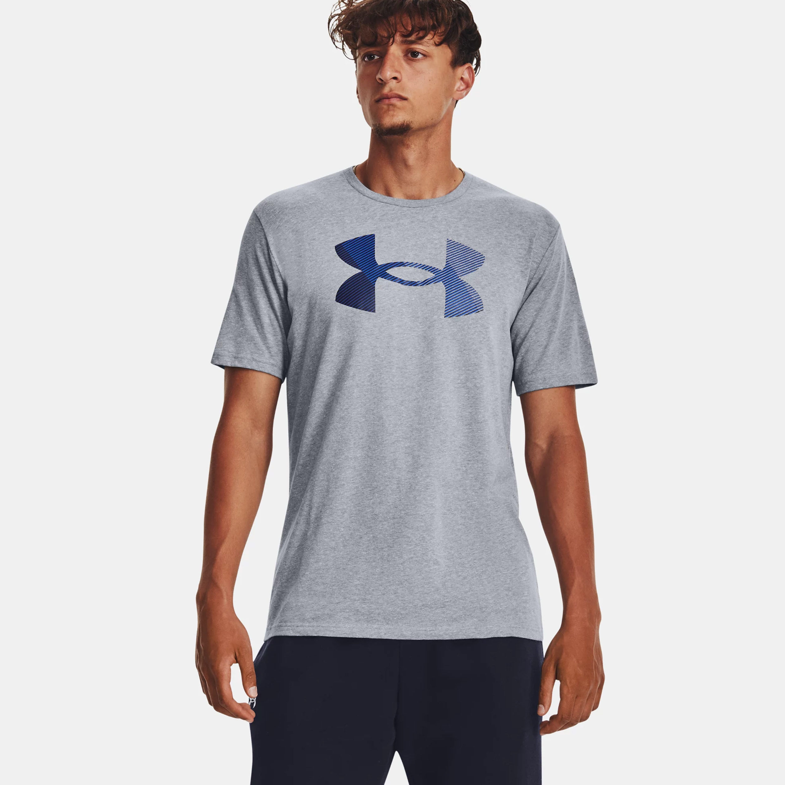 Under Armour Big Logo Fill T-shirt Hommes - Gris , Bleu