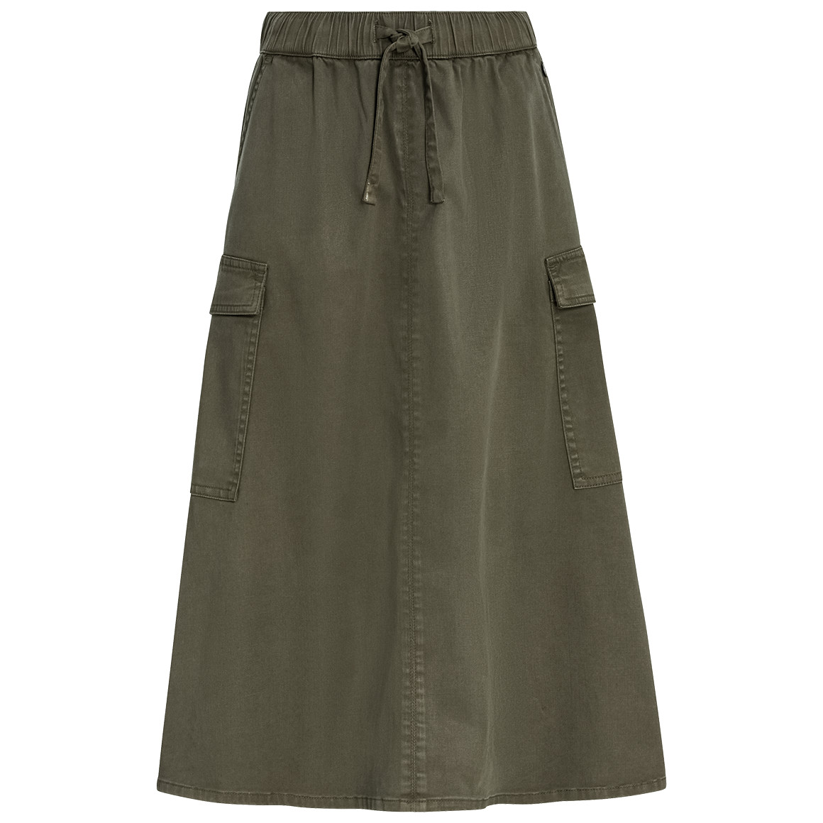 Gina Collection Damen Rock mit Tunnelzug dunkelgrün