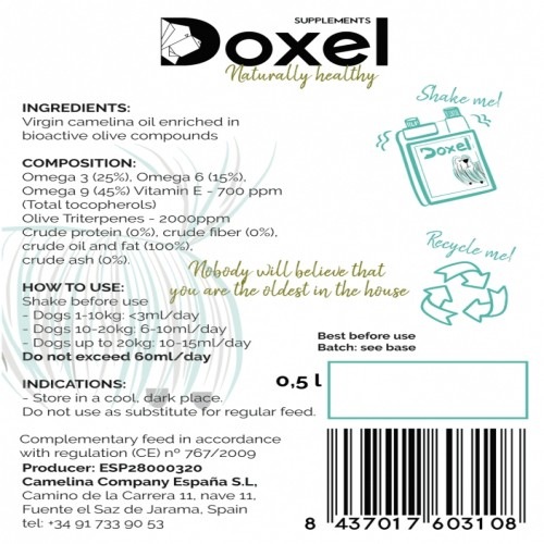 Óleo Ômega 3, 6, 9 Doxel Senior Anti-inflamatório para Suporte Articular Sabor Natural