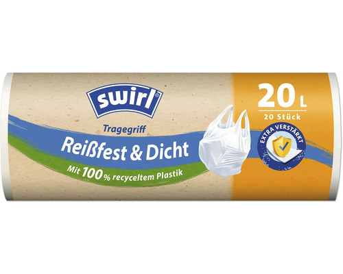 Swirl afvalzakken met handgreep, 20 l, 20 stuks