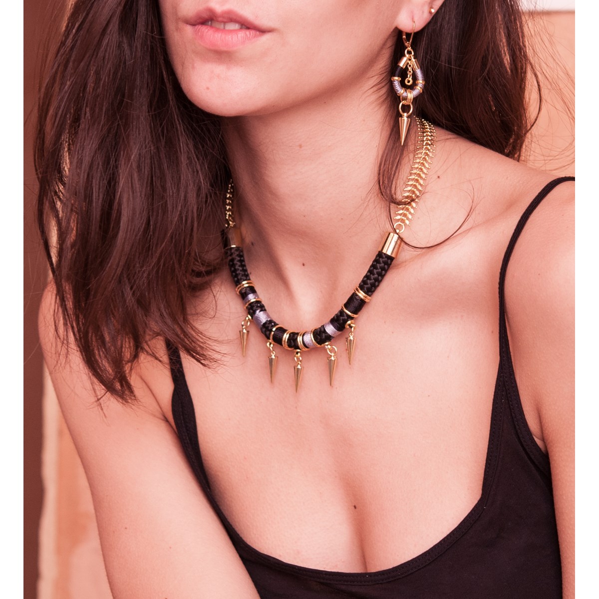 Collier ethnique LANA - Collection spéciale Bijoux Privés et Céline H2O