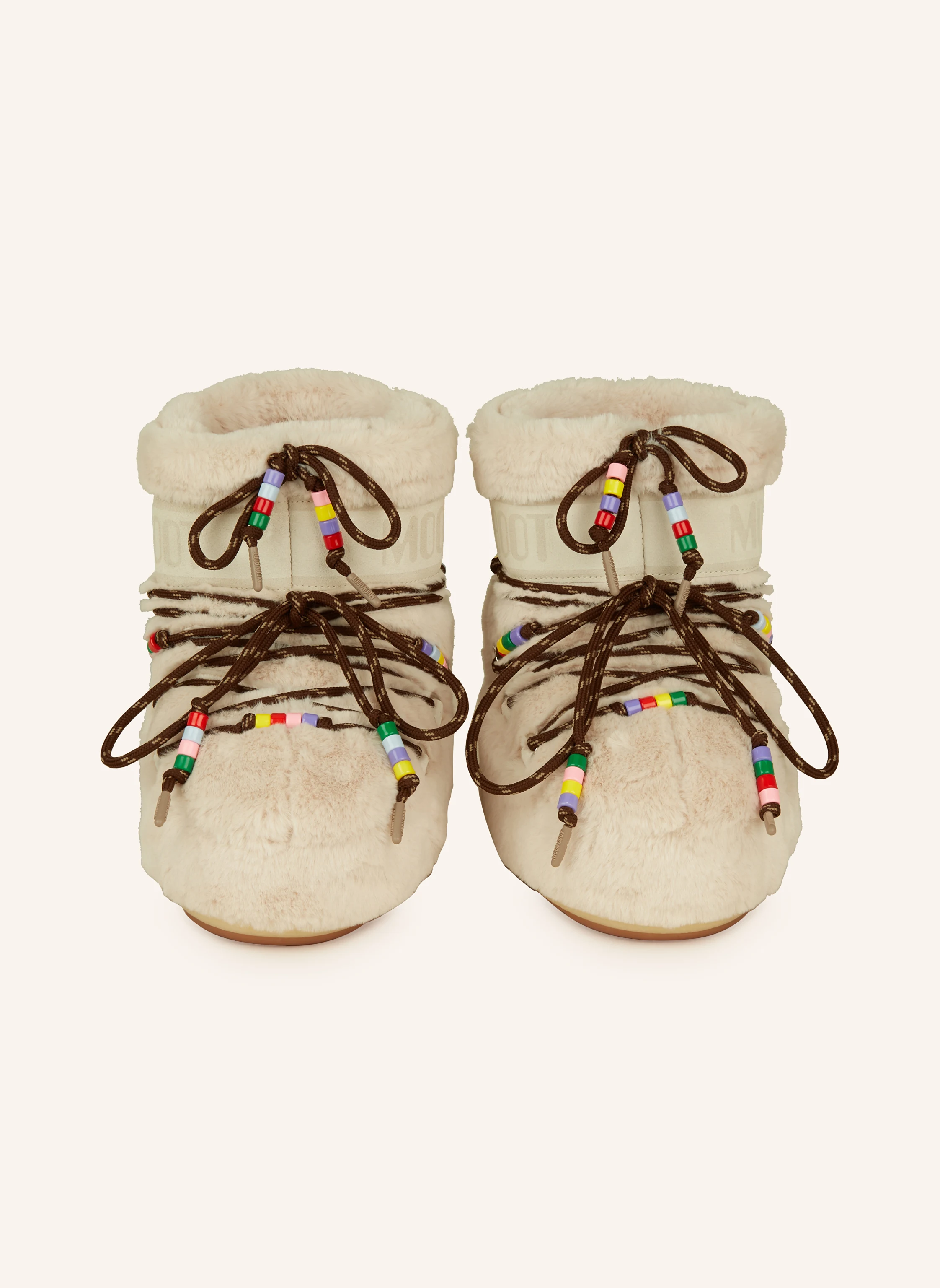 MOON BOOT Moon Boots ICON LOW FAUX FUR BEADS