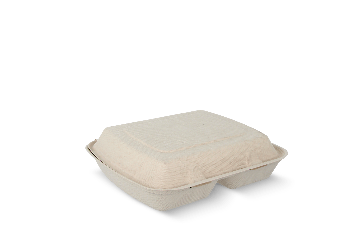 Menubox 2-vaks IP4 suikerriet Plastic- en Pfas-vrij BIO