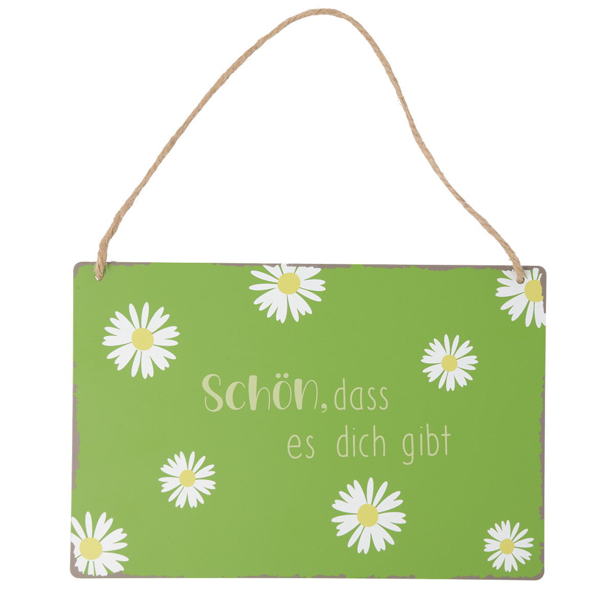Deko-Hänger mit Spruch grün