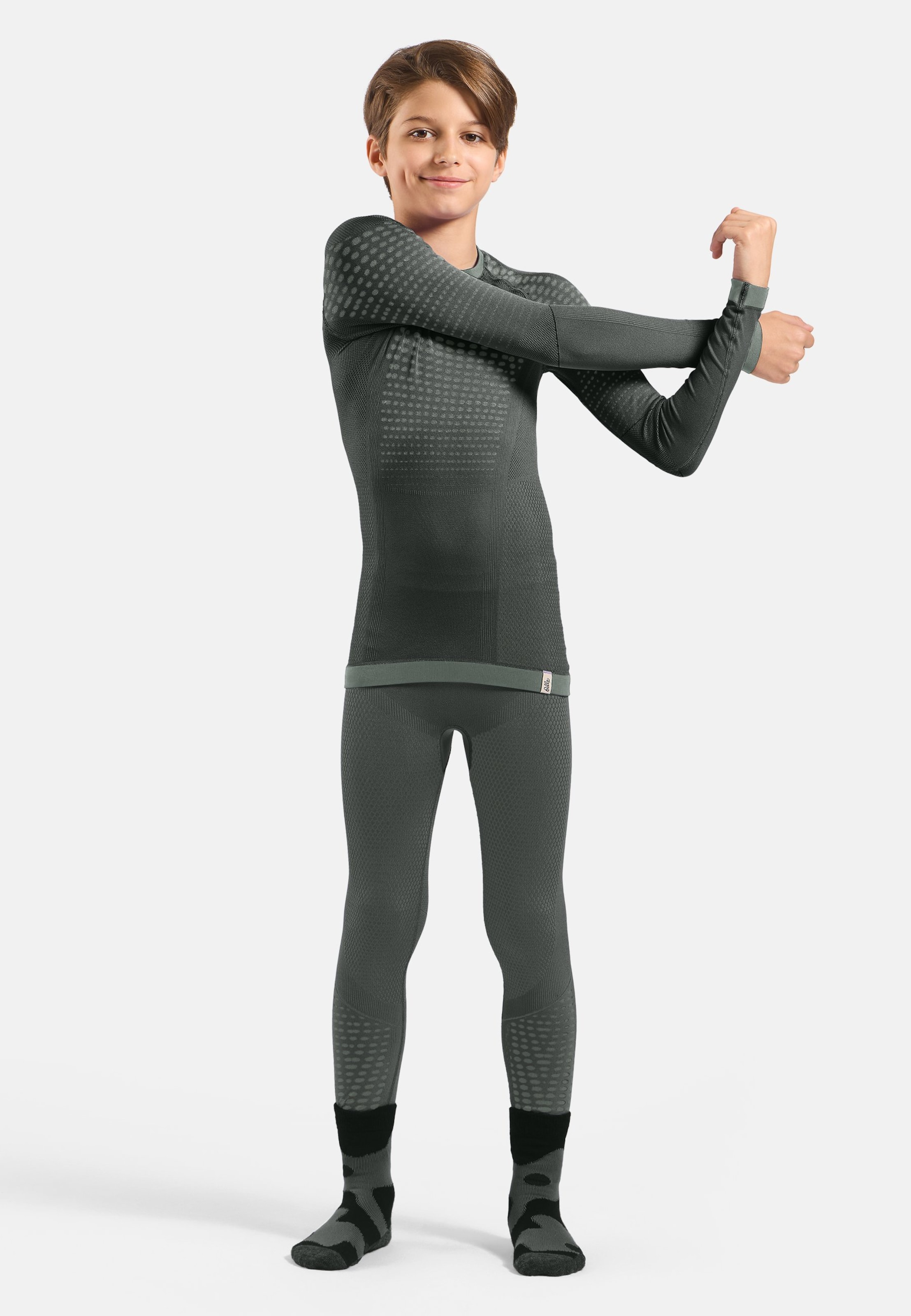 Evolution Warm Base Layer Langarmshirt in urban chic - shadow