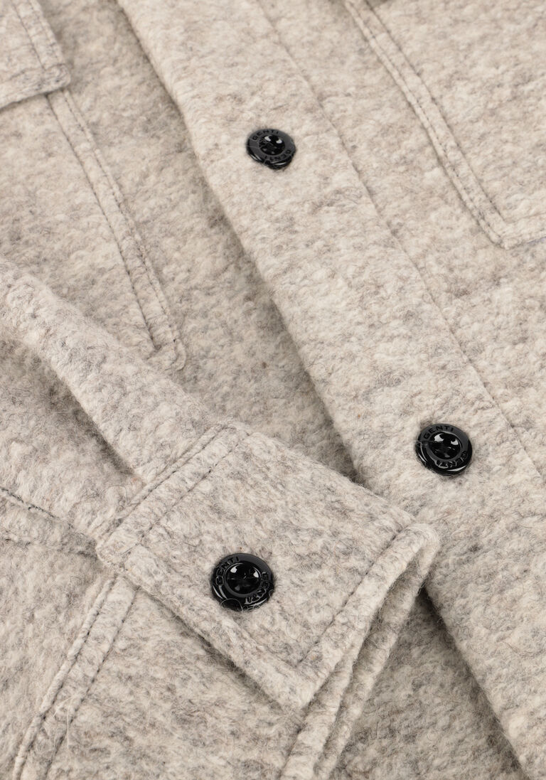 lichtgrijze genti overshirt eagle relaxed fit