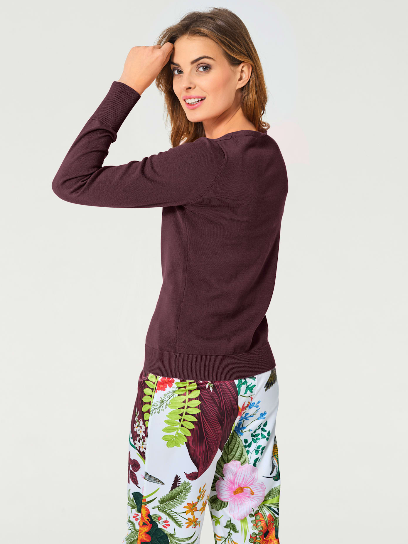 Veste en tricot fin style cardigan