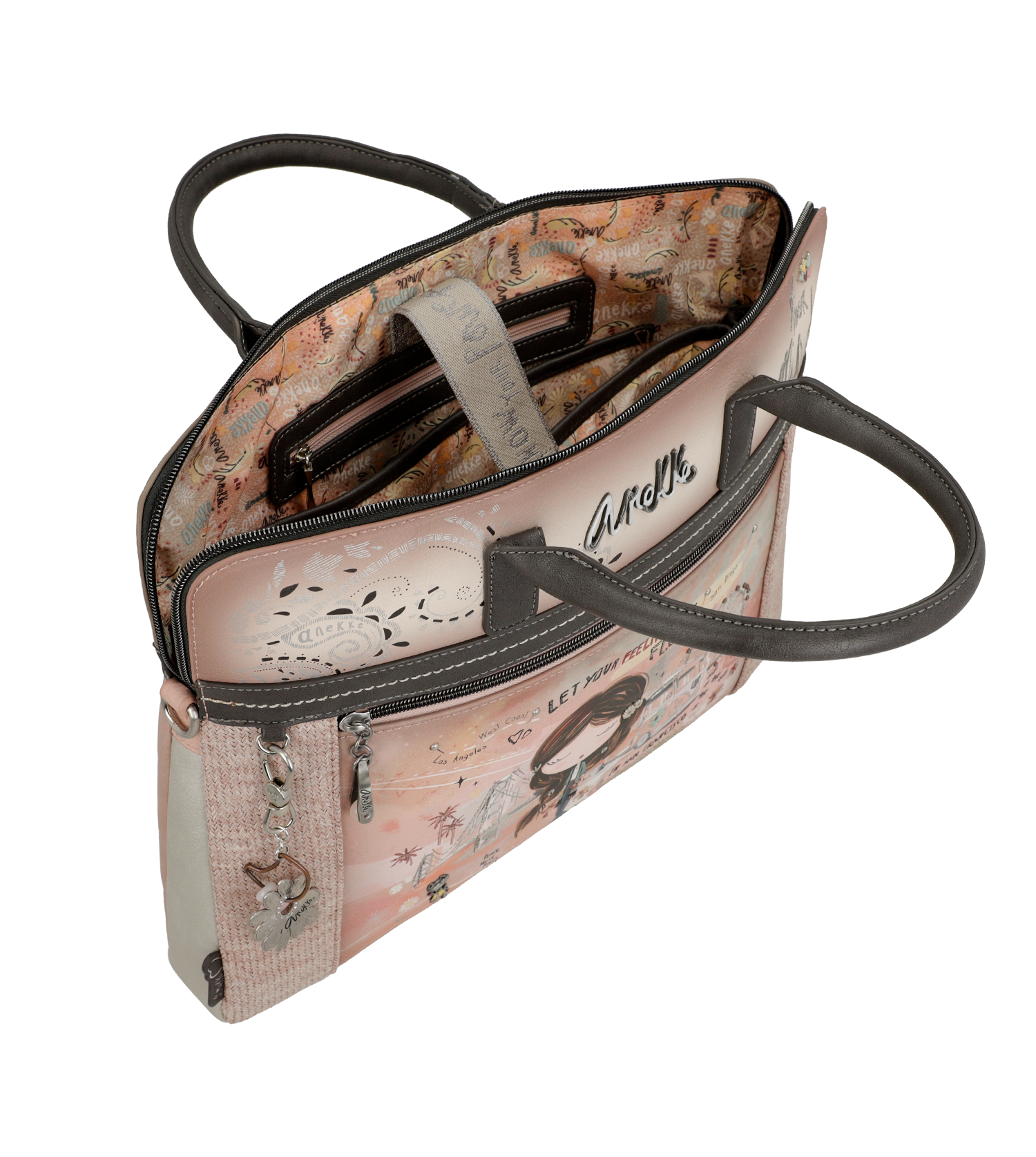 Anekke Briefcase Tasche rose beige