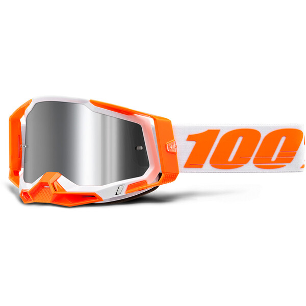 100% - Masque Racecraft 2 Orange - Silver Mirror Orange / Gris