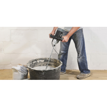 SKIL beton- & verfmenger (mixer) voor o.a. verf, lijm, pleister en mortel 1016AA incl. universele mengstaaf