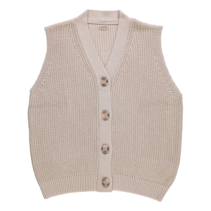 Poudre Organic Gilet Sans Manches Cranberry Coton Bio - Collection Femme | Crème