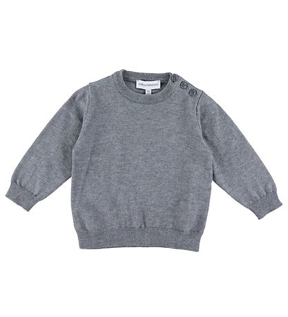 Emporio Armani Bluse - Strick - Grau Meliert