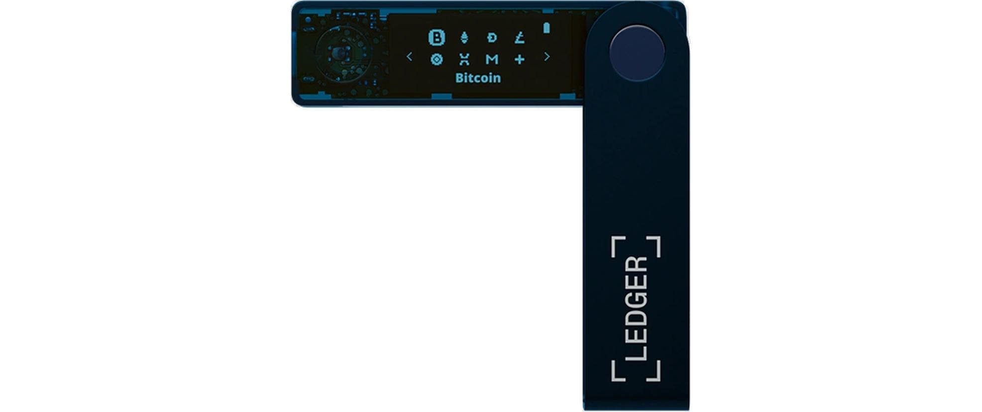 Nano X Sapphire Blue<br>Crypto-Hardware-Wallet mit Bluetooth zum Kaufen, Verwalten und Vermehren digitaler Vermögenswerte