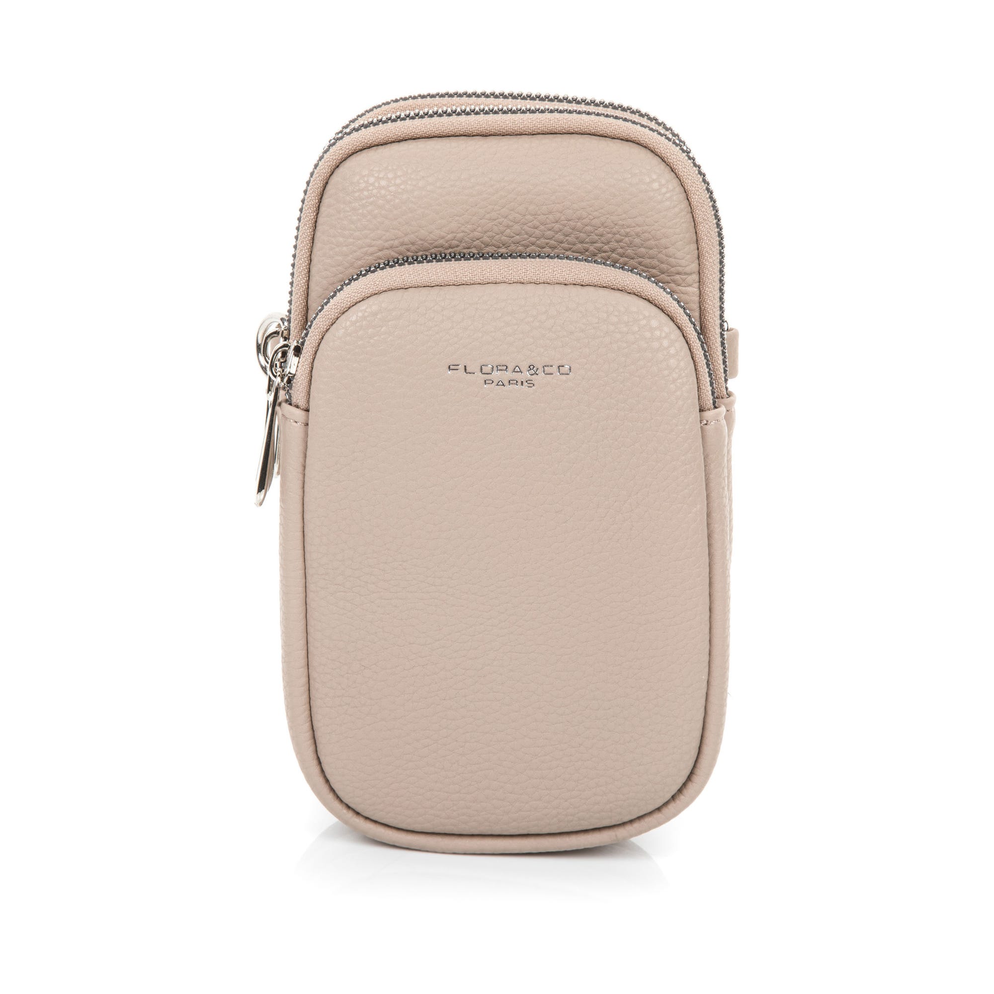 Pochette pour téléphone beige