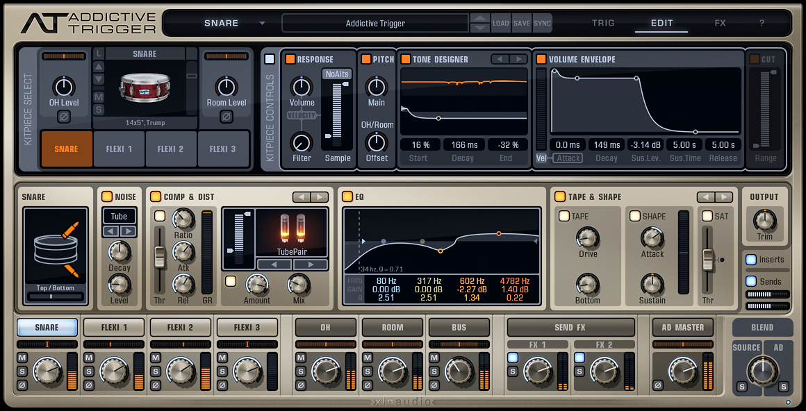XLN Audio Addictive Trigger drum replacement