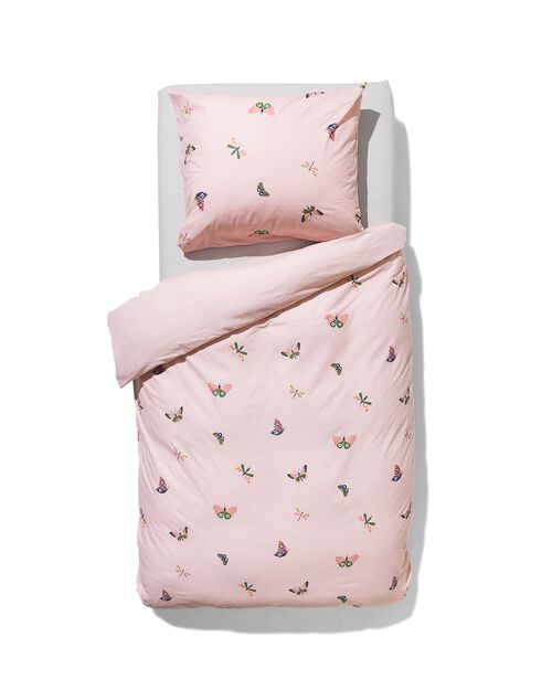 housse de couette enfant coton doux 140x200 papillon