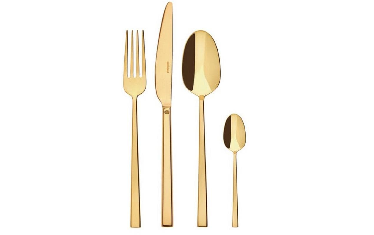 Besteck-Set Rock 24-teilig, Gold<br>24-teiliges Tafelbesteck Set