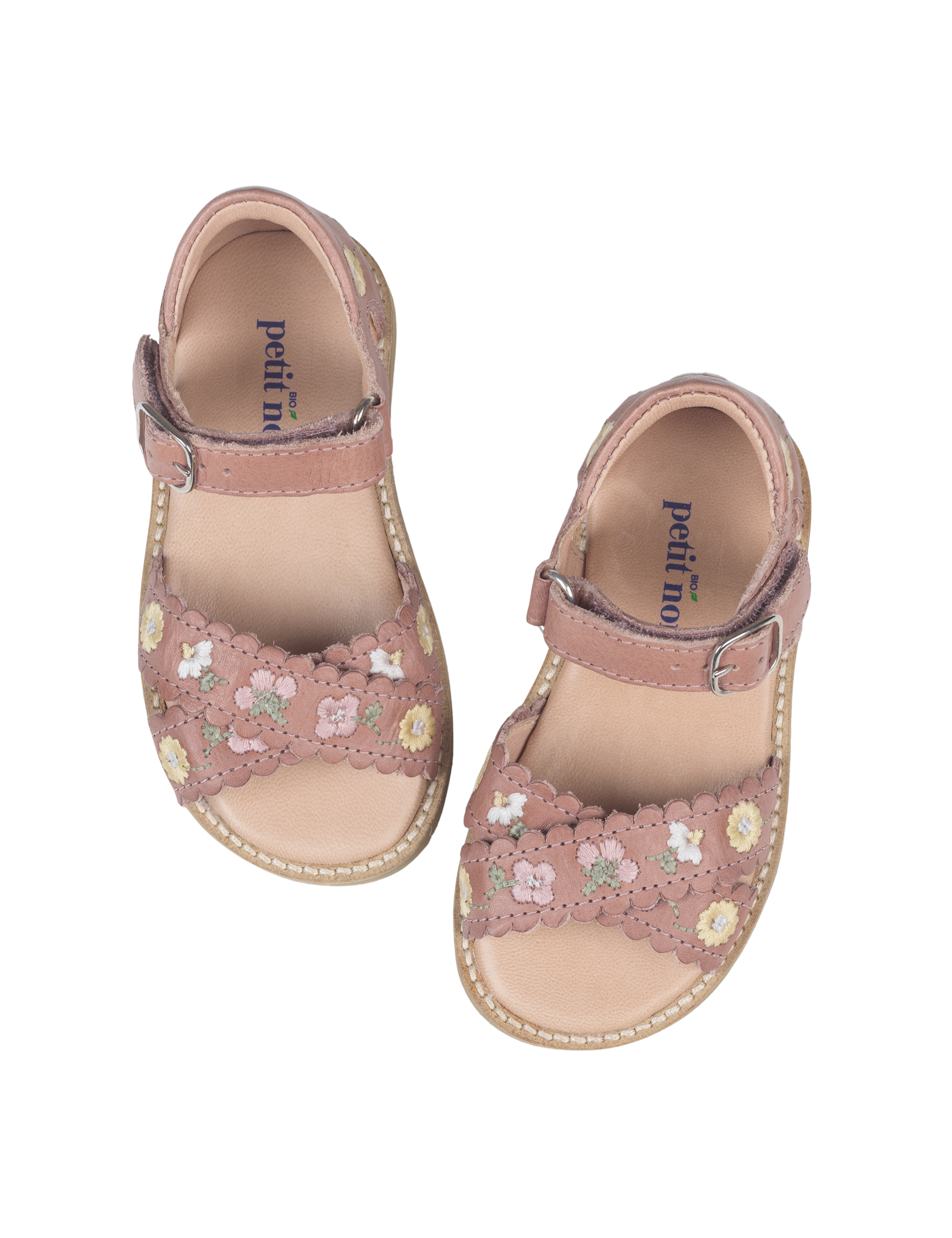 Flower Crossover Sandal - Old rose