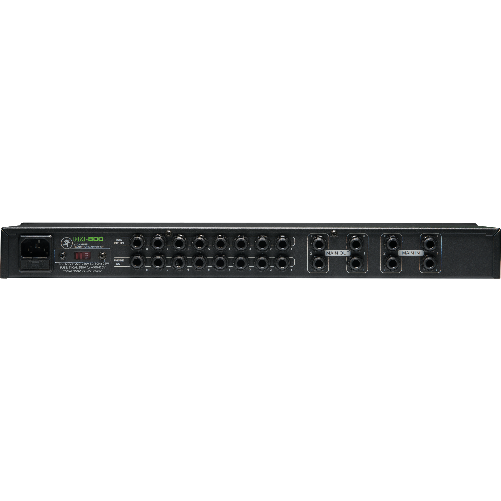 Mackie HM-800 19 inch 8-kanaals hoofdtelefoonversterker
