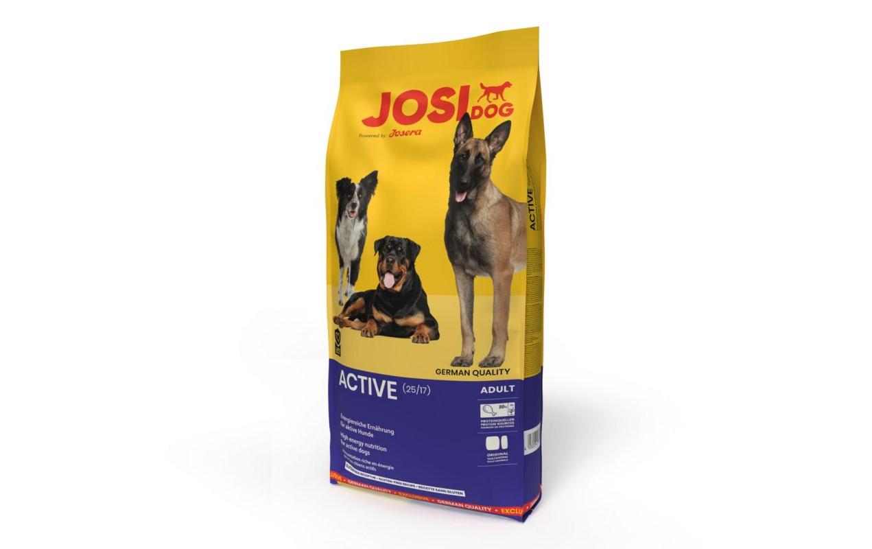 Trockenfutter JosiDog Active, Adult, 15 kgEnergiereiches Menü für aktive Hunde