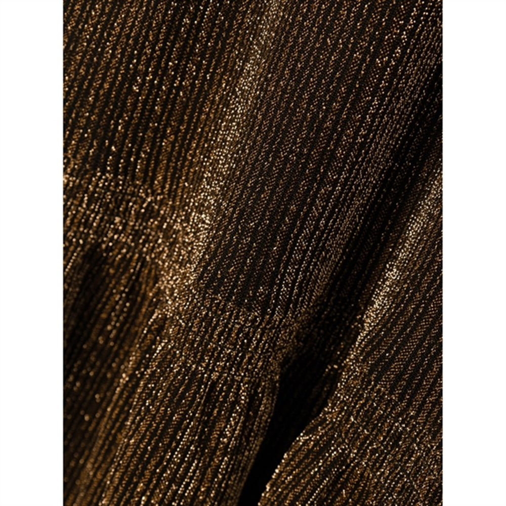 Gold Colour Risilk Kjole - Name It → Luksusbaby.dk