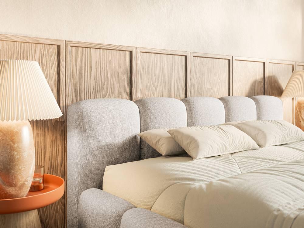 NADUVI Collection Bedframe Chloe laag 180 x 200 cm chenille