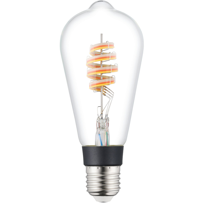 EGLO Leuchtmittel LED ST64 connect.Z, E27, 3000K, 4.9W, transparent